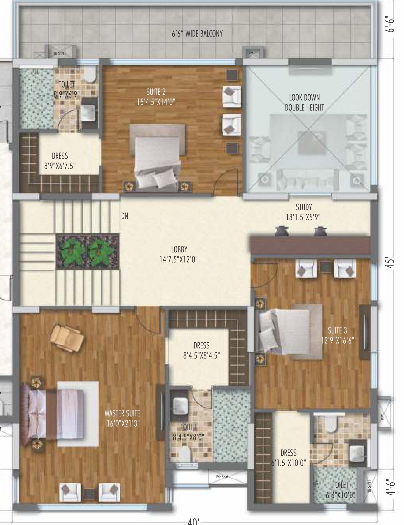 GVK Sky City 1239, 63, 1/B, Raj Bhavan Road, Hyderabad Apartments